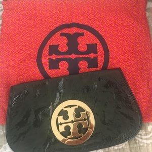 Tory Burch Reva Amanda Patent Leather Clutch